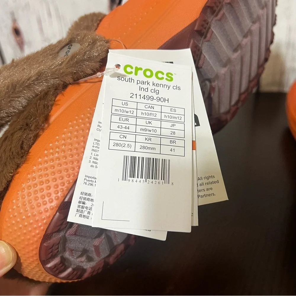 Crocs South Park Kenny Classic lined Clog limited edition Mens 10